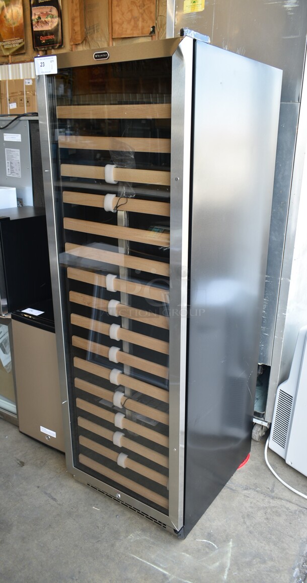 BRAND NEW SCRATCH AND DENT! Whynter BWR-1662SD 166 Bottle Built-in Stainless Steel Compressor Wine Refrigerator Merchandiser. 115 Volts, 1 Phase. Tested and Working! - Image 3 of 6