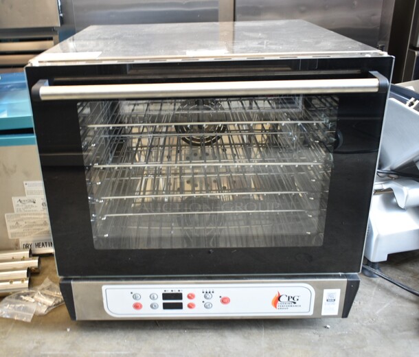 BRAND NEW SCRATCH AND DENT! Cooking Performance Group CPG 351COHD4M Stainless Steel Commercial Countertop Electric Powered Half Size Convection Oven. 208-240 Volts, 1 Phase.  - Image 2 of 5