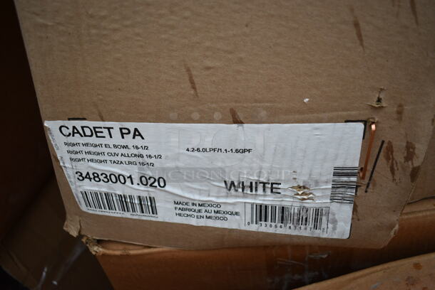 BRAND NEW SCRATCH AND DENT! American Standard Cadet Right Height 3483001.020 Vitreous China Floor-Mount Universal Pressure-Assisted Toilet Bowl - 1.6 GPF - Image 2 of 2