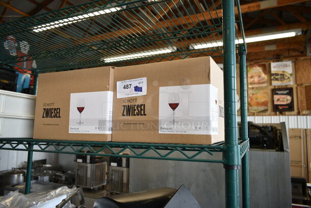 4 Boxes of 6 BRAND NEW! Schott Zwiesel Rotwein Banquet Wine Glasses. 4 Times Your Bid! - Image 2 of 4