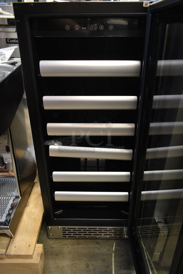 BRAND NEW SCRATCH AND DENT! Whynter BWR-331SL Elite 33 Bottle Seamless Stainless Steel Door Single Zone Built-in Wine Refrigerator Merchandiser. 115 Volt, 1 Phase. Tested and Working! - Image 3 of 5