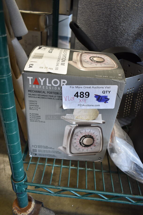 4 BRAND NEW SCRATCH AND DENT! Items; Taylor 608Y32R TS32 32 oz. Mechanical Portion Control Scale, CP120 Ceiling Fan Base and 2 582112B Steam Baskets. 4 Times Your Bid! - Image 3 of 8