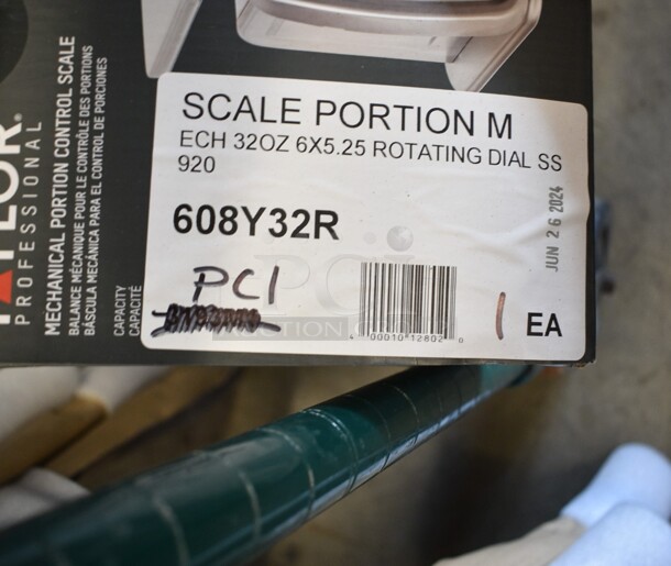 4 BRAND NEW SCRATCH AND DENT! Items; Taylor 608Y32R TS32 32 oz. Mechanical Portion Control Scale, CP120 Ceiling Fan Base and 2 582112B Steam Baskets. 4 Times Your Bid! - Image 4 of 8