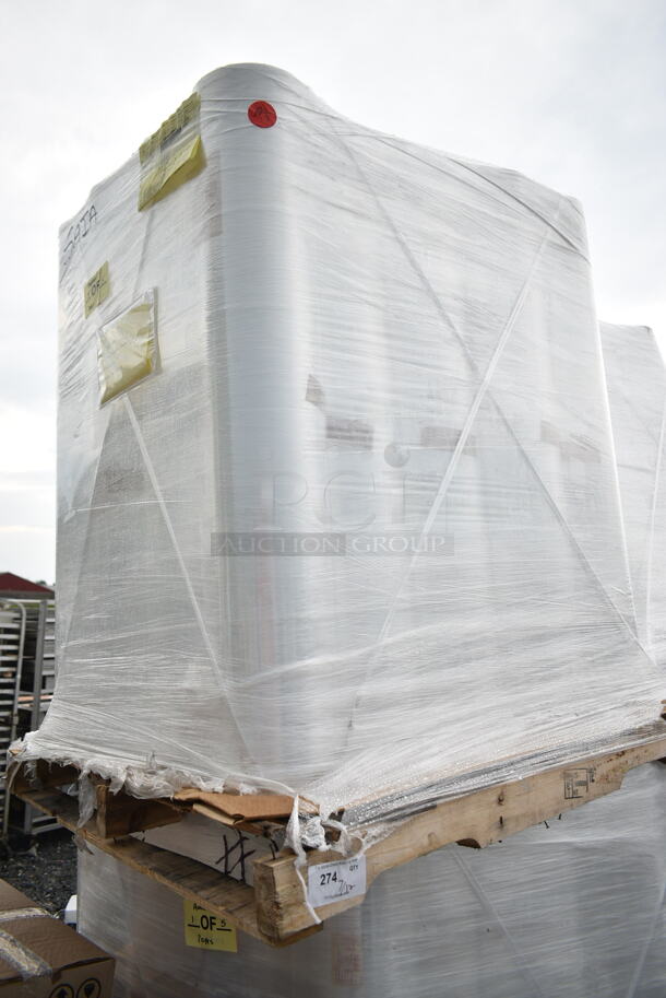 PALLET LOT of 20 BRAND NEW SCRATCH AND DENT! Atlantic 482MIL120D Bundler Film Plastic Wrap Rolls. 20 Times Your Bid! - Image 1 of 3