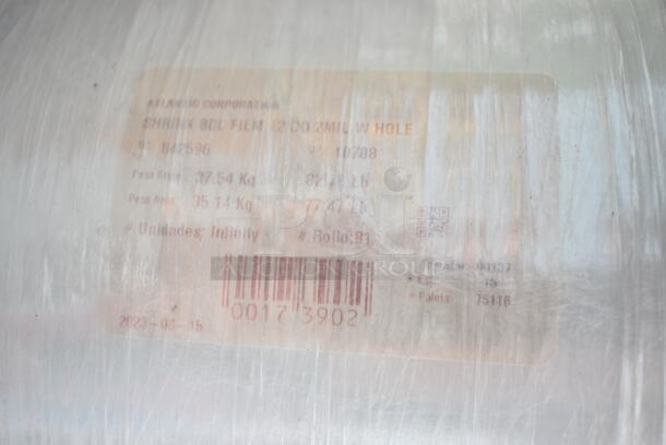 PALLET LOT of 20 BRAND NEW SCRATCH AND DENT! Atlantic 482MIL120D Bundler Film Plastic Wrap Rolls. 20 Times Your Bid! - Image 3 of 3