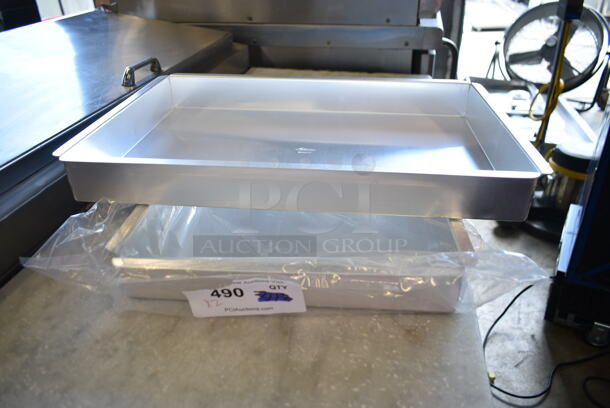 2 BRAND NEW SCRATCH AND DENT! Ateco 12180 18" x 12" x 2" Aluminum Rectangular Straight-Sided Cake Pan. 2 Times Your Bid! - Image 2 of 4