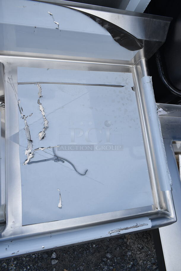 BRAND NEW SCRATCH AND DENT! Regency 600S32424224 Stainless Steel 87" 2 Bay Sink w/ Dual Drain Boards. Bays 24x24x13. Drain Boards 16.5x25.5 No Legs. - Image 4 of 11