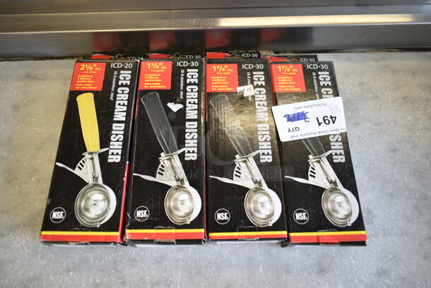 4 BRAND NEW! Vollrath Dishers; ICD-20 and Three ICD-30. 4 Times Your Bid! - Image 2 of 4