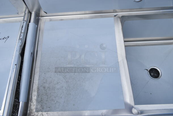 BRAND NEW SCRATCH AND DENT! Regency 600S32424224 Stainless Steel 87" 2 Bay Sink w/ Dual Drain Boards. Bays 24x24x13. Drain Boards 16.5x25.5 No Legs. - Image 8 of 11