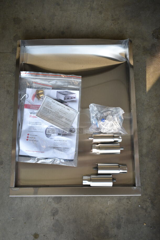 BRAND NEW SCRATCH AND DENT! 2023 Cooking Performance Group CPG 351GMCPG48NL Stainless Steel Commercial Countertop Natural Gas Powered Flat Top Griddle. 120,000 BTU.  - Image 5 of 6