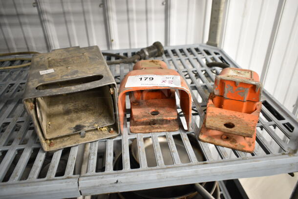 3 Metal Commercial Foot Pedals for Meat Mixer Grinder. 3 Times Your Bid! - Image 1 of 11