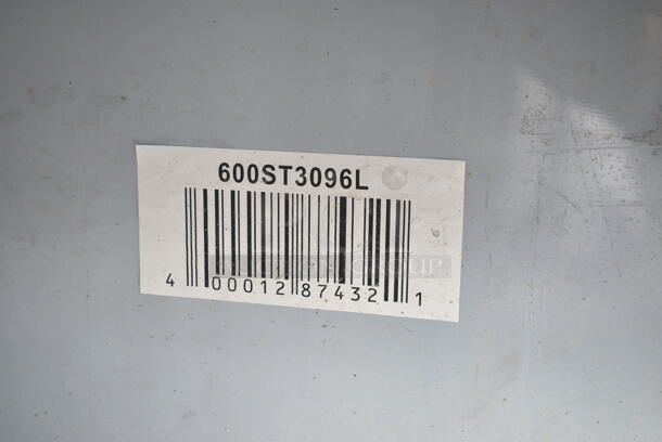 BRAND NEW SCRATCH AND DENT! Regency 600ST3096L 30" x 96" 16 Gauge Stainless Steel Work Table with Sink. No Legs or Under Shelf. - Image 5 of 6
