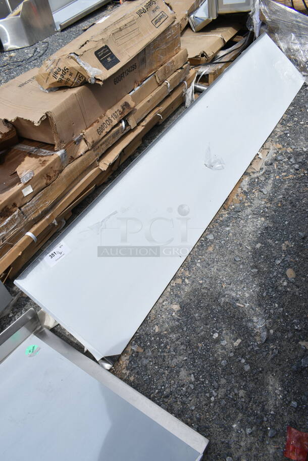 BRAND NEW SCRATCH AND DENT! Stainless Steel Wall Mount Shelf.  - Image 2 of 4
