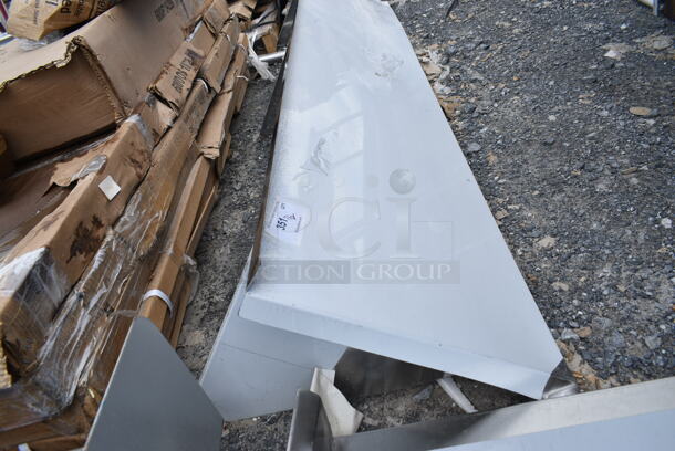 BRAND NEW SCRATCH AND DENT! Stainless Steel Wall Mount Shelf.  - Image 4 of 4