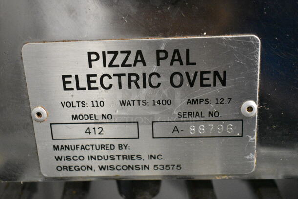 Pizza Pal 412 Stainless Steel Commercial Countertop Electric Pizza Oven. 110 Volts, 1 Phase. Tested and Working! - Image 5 of 5