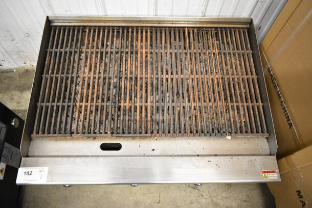 Atosa Stainless Steel Commercial Countertop Natural Gas Powered Charbroiler Grill.  - Image 2 of 5