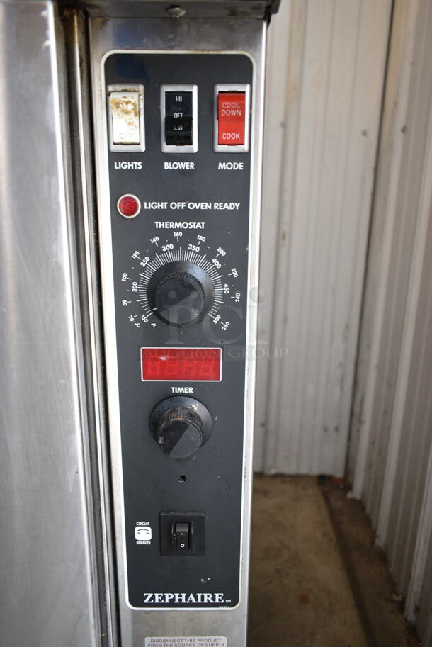 2 Blodgett Zephaire-200-E ENERGY STAR Stainless Steel Commercial Electric Powered Full Size Convection Ovens w/ View Through Doors, Metal Oven Racks and Thermostatic Controls. 208 Volts, 3 Phase. 2 Times Your Bid! - Image 9 of 12