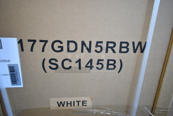 BRAND NEW IN BOX! Galaxy 177GDN5RBW Metal Commercial Single Door Reach In Cooler Merchandiser w/ Poly Coated Racks and Red, White, and Blue LED Lighting. 110-120 Volts, 1 Phase. - Image 3 of 3