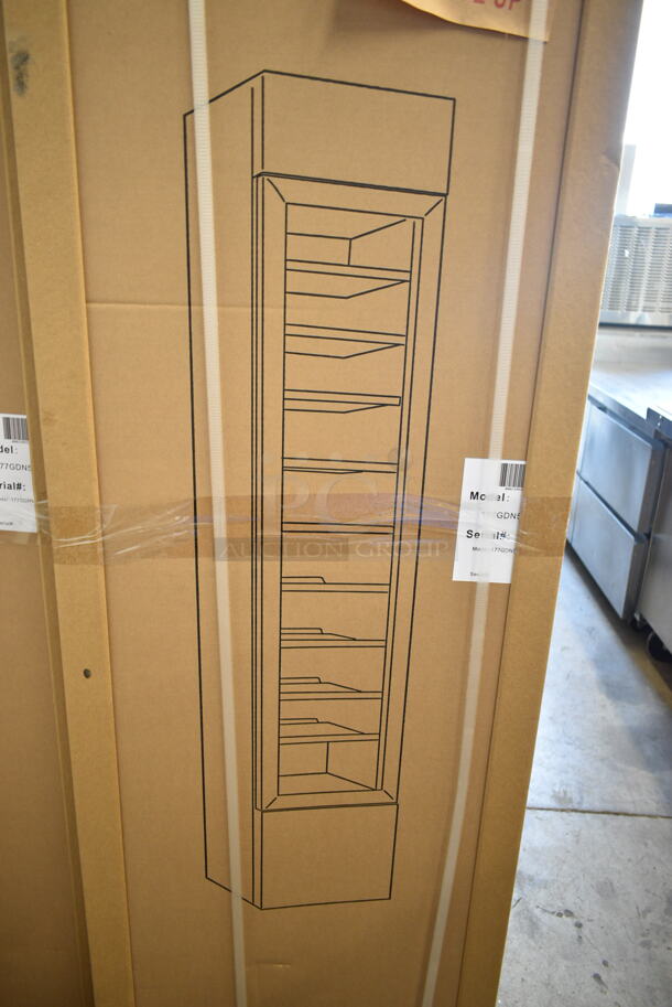 BRAND NEW IN BOX! Galaxy 177GDN5RBB Metal Commercial Single Door Reach In Cooler Merchandiser w/ Poly Coated Racks and LED Lighting. 110-120 Volts, 1 Phase. - Image 2 of 3