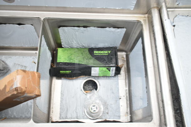 BRAND NEW SCRATCH AND DENT! Advance Tabco FC-3-1818 Three Compartment Stainless Steel Commercial Sink w/ Faucet. - Image 5 of 9