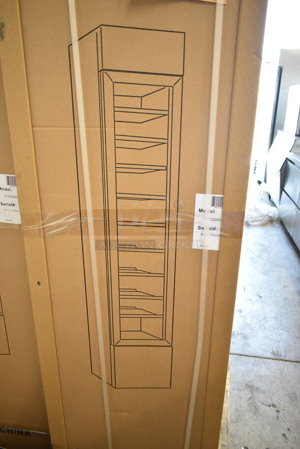 BRAND NEW IN BOX! Galaxy 177GDN5RBB Metal Commercial Single Door Reach In Cooler Merchandiser w/ Poly Coated Racks and LED Lighting. 110-120 Volts, 1 Phase. - Image 2 of 3