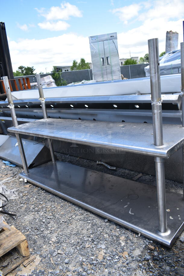 Stainless Steel 2 Tier Over Shelf w/ Hatco Warming Strip.  - Image 1 of 6