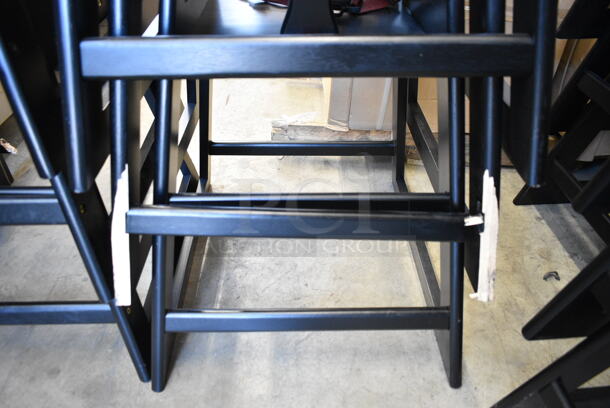 8 BRAND NEW SCRATCH AND DENT! Lancaster Table & Seating 164WHCASBK Standard Height Wooden High Chair with Black Finish. 8 Times Your Bid! - Image 6 of 12
