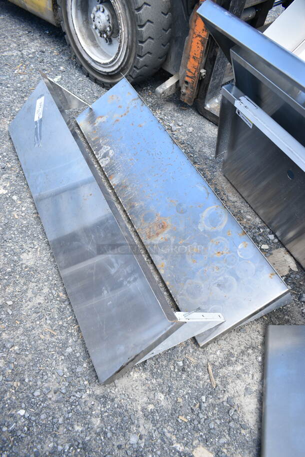2 Stainless Steel Wall Mount Shelf. 2 Times Your Bid! - Image 1 of 5