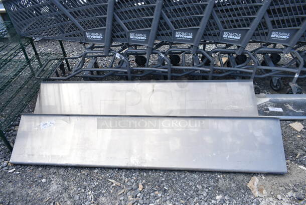2 Stainless Steel Wall Mount Shelf. 2 Times Your Bid! - Image 1 of 3