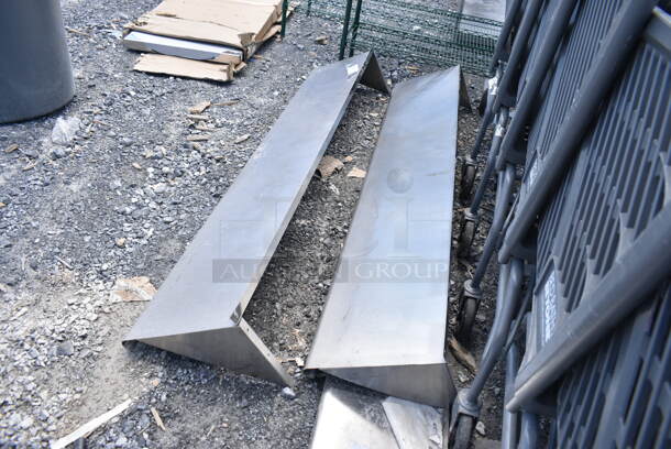 2 Stainless Steel Wall Mount Shelf. 2 Times Your Bid! - Image 3 of 3