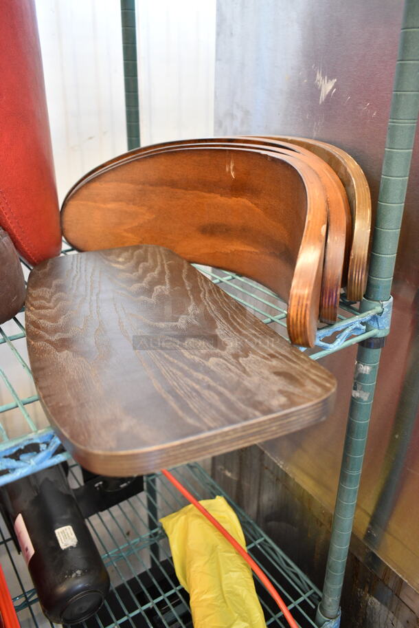 ALL ONE MONEY! Two Tier Lot of Various BRAND NEW SCRATCH AND DENT Items Including Brown Seat, Red Seat, 3 Round Red Stool Cushions, Gray Stool Cushion, Blue Stool Cushion, Black Stool Cushion, Wooden Back Rests, Pentair Water Filter, 475WHLDDSRD Red Slim Jim Trash Can Lid, Metal Hood Filter - Image 6 of 12