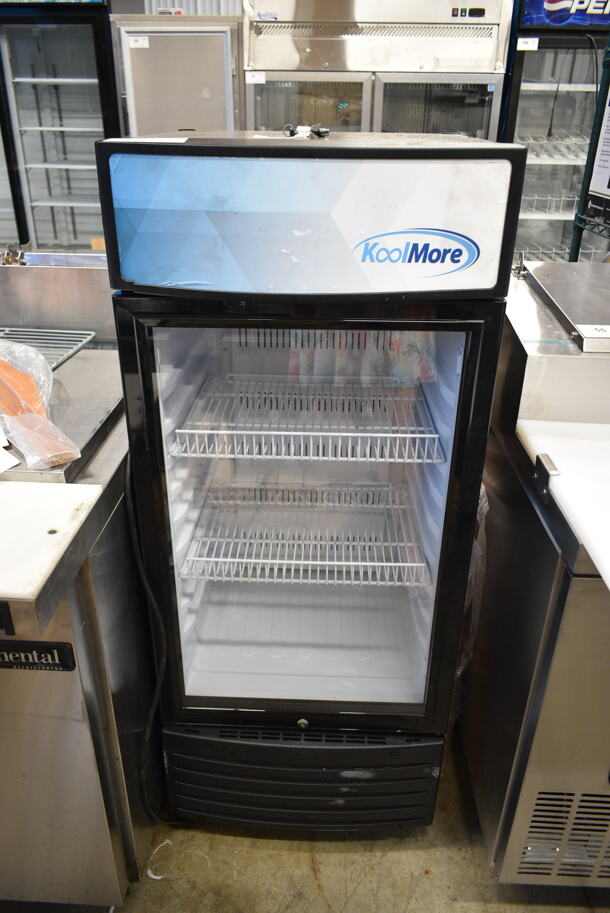 BRAND NEW SCRATCH AND DENT! KoolMore KM-MDR-1D-6C Metal Commercial Single Door Reach In Cooler Merchandiser. 115 Volt, 1 Phase. Tested and Working! - Image 2 of 5
