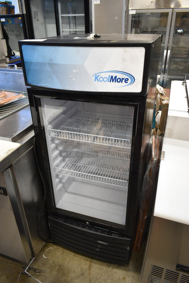 BRAND NEW SCRATCH AND DENT! KoolMore KM-MDR-1D-6C Metal Commercial Single Door Reach In Cooler Merchandiser. 115 Volt, 1 Phase. Tested and Working! - Image 3 of 5