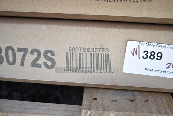 2 BRAND NEW SCRATCH AND DENT! Regency 600TSS3072S Spec Line 30" x 72" 14 Gauge Stainless Steel Commercial Work Table with Undershelf. 2 Times Your Bid! - Image 6 of 6