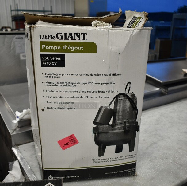 2 BRAND NEW SCRATCH AND DENT! Little Giant Pumps; 32A509807 9EC Series 509807 1 1/2" Manual Effluent Pump and 32A509413 9SC Series 509413 2" Manual Sewage Pump. 2 Times Your Bid!  - Image 5 of 6
