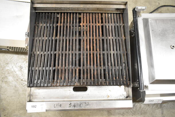Bingo CB-24 Stainless Steel Commercial Countertop Natural Gas Powered Charbroiler Grill. 30,000 BTU.  - Image 2 of 3