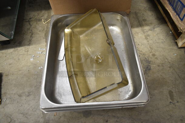 ALL ONE MONEY! Lot of Various Items Including Stainless Steel 1/2 Size Drop In Bins, Metal Legs, Caster, Pieces - Image 3 of 7