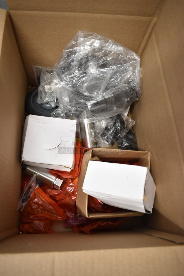 ALL ONE MONEY! Lot of Various Items Including Stainless Steel 1/2 Size Drop In Bins, Metal Legs, Caster, Pieces - Image 4 of 7