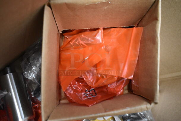 ALL ONE MONEY! Lot of Various Items Including Stainless Steel 1/2 Size Drop In Bins, Metal Legs, Caster, Pieces - Image 6 of 7
