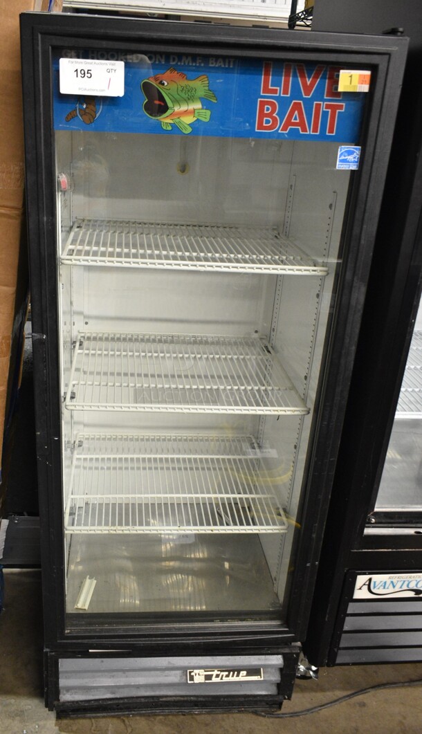 True GDM-12 Metal Commercial Single Door Reach In Cooler Merchandiser w/ Poly Coated Racks. 115 Volts, 1 Phase. Tested and Working! - Image 1 of 3