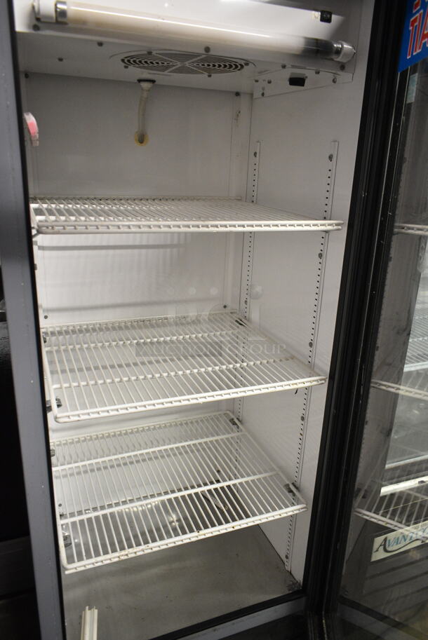 True GDM-12 Metal Commercial Single Door Reach In Cooler Merchandiser w/ Poly Coated Racks. 115 Volts, 1 Phase. Tested and Working! - Image 2 of 3