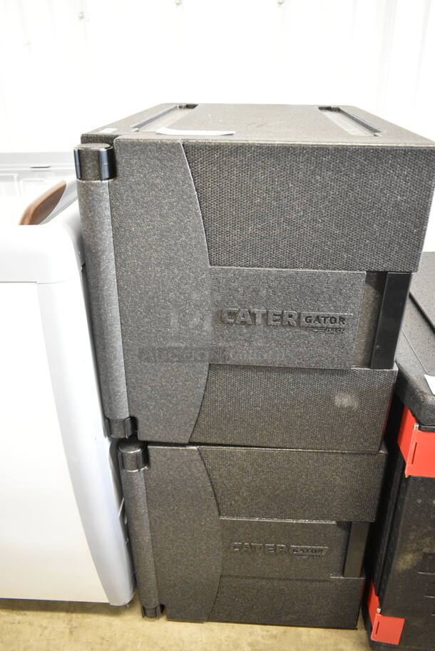 2 BRAND NEW SCRATCH AND DENT! CaterGator 215EPPEL5 Dash Black Front Loading EPP Insulated Food Pan Carrier - 5 Full-Size Pan Max Capacity. 2 Times Your Bid!  - Image 2 of 6
