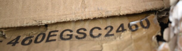 BRAND NEW SCRATCH AND DENT! Regency 460EGSC2460 NSF Green Wire Security Cage - 24" x 60" x 61". May Be Missing Pieces.
 - Image 2 of 3