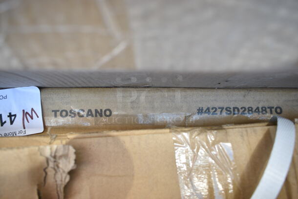 2 BRAND NEW SCRATCH AND DENT! 427SD2848TO Lancaster Table & Seating Excalibur 27 1/2" x 47 3/16" Rectangular Table Top with Textured Toscano Finish and . 2 Times Your Bid! May Be Missing Pieces. - Image 3 of 3