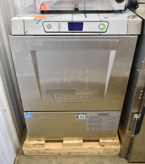 BRAND NEW SCRATCH AND DENT! 2023 Hobart LXEH Stainless Steel Commercial Undercounter Dishwasher. 208-240 Volts, 3 Phase.  - Image 2 of 7
