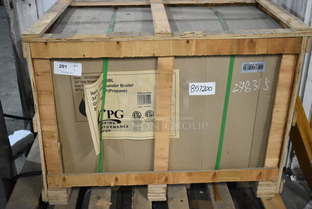 BRAND NEW IN CRATE! Cooking Performance Group CPG 351S36SBL Stainless Steel 34" Liquid Propane Infrared Salamander Broiler. 36,000 BTU - Image 2 of 4