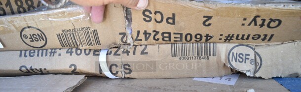 2 Box of 2 BRAND NEW SCRATCH AND DENT! Regency 460EB2472 24" x 72" NSF Black Epoxy Wire Shelf. 2 Times Your Bid! May Be Missing Pieces. - Image 2 of 4