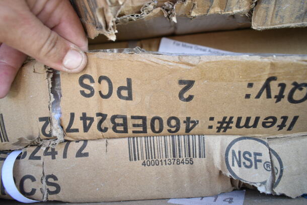 2 Box of 2 BRAND NEW SCRATCH AND DENT! Regency 460EB2472 24" x 72" NSF Black Epoxy Wire Shelf. 2 Times Your Bid! May Be Missing Pieces. - Image 3 of 4