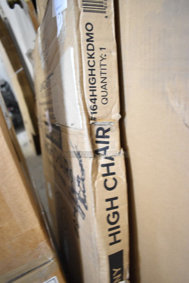 BRAND NEW SCRATCH AND DENT! Lancaster Table & Seating 164HIGHCKDMO High Chair. Unassembled.  - Image 2 of 3