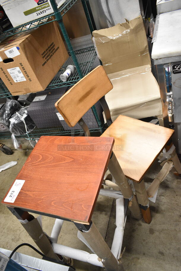 3 BRAND NEW SCRATCH AND DENT! Items; Bar Stool and 2 Dining Height Chairs. 3 Times Your Bid! - Image 1 of 5